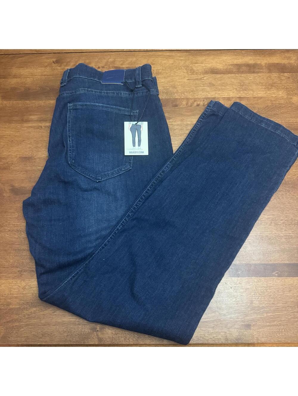Mugsy Fultons 38x32 Dark Wash Stretch Denim Men’s Jeans Comfort Fit NEW w/ tags